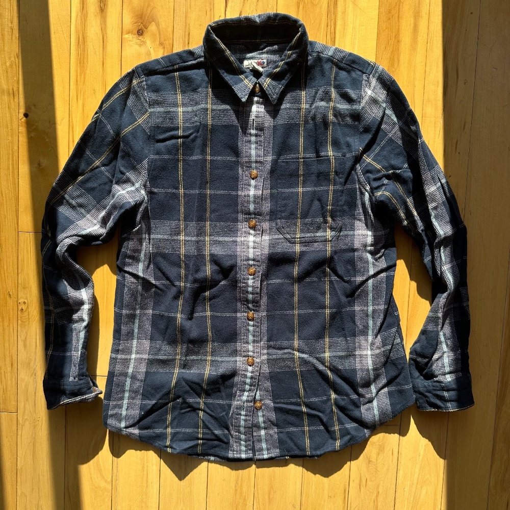 L.L.Bean Womens Organic Flannel Shirt, Plaid NWT
